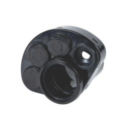 FloPlast  Push-Fit 4-Boss Single Socket Waste Manifold Black 110mm