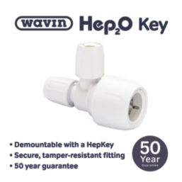 Hep2O  Plastic Push-Fit Reducing Tee 22mm x 10mm x 10mm