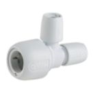 Hep2O  Plastic Push-Fit Reducing Tee 22mm x 10mm x 10mm