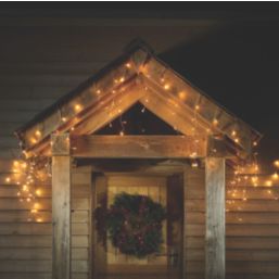 720 LED Indoor & Outdoor Warm White Icicle Christmas Lights