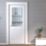 Green & Taylor  1-Clear Light Satin Painted White Wooden Cottage Internal Door 1981mm x 838mm