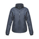 Regatta Dover Womens Fleece-Lined Waterproof Jacket Navy Size 12