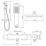 Aqualisa Sierra Safe Touch Rear-Fed Exposed Chrome Thermostatic Bar Diverter Mixer Shower