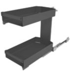 Hafele 4 Shelf Pull Out Larder System Silver 300mm Screwfix