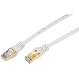 Labgear White Shielded RJ45 Cat 7 Ethernet Patch Lead 20m - Screwfix