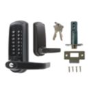 Codelocks  Push-Button Lock with Mortice Latch  86mm Matt Black