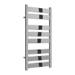 Reina 800mm x 400mm 977BTU Chrome Flat Designer Towel Radiator
