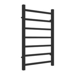 Reina 800mm x 500mm 1107BTU Black Flat Designer Towel Radiator