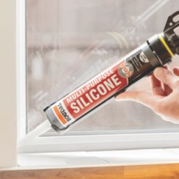 Soudal Trade Multi-Purpose Acetoxy Silicone Sealant White 270ml