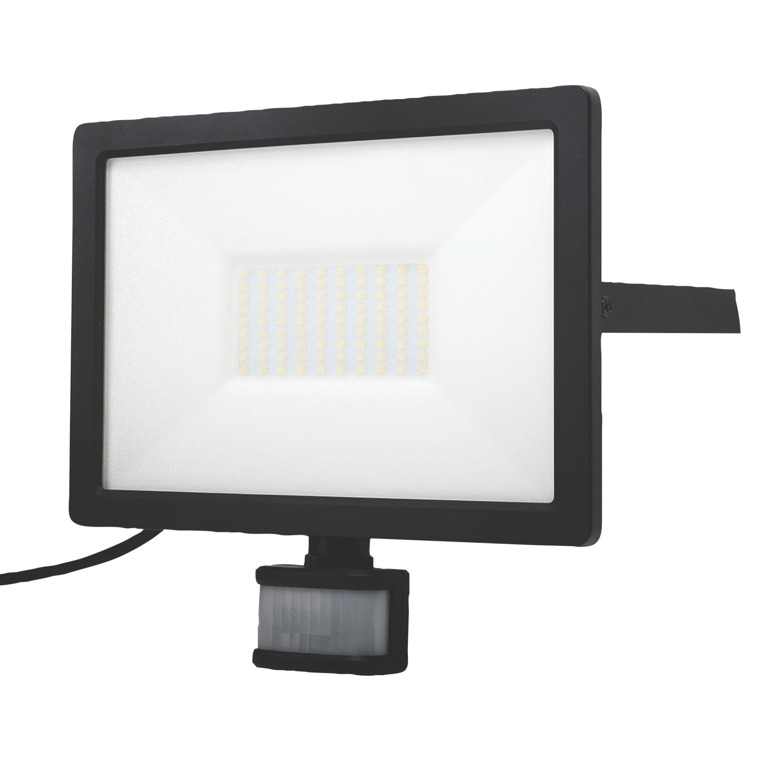 LAP Weyburn Outdoor LED Floodlight With PIR Sensor Black 50W 5000lm (408PG)
