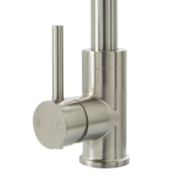 Highlife Bathrooms Eco Single Lever Sink Mixer Brushed Steel