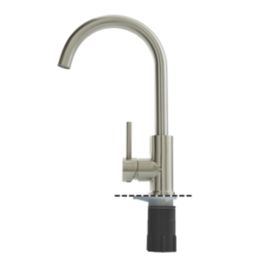 Highlife Bathrooms Eco Single Lever Sink Mixer Brushed Steel