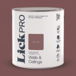 LickPro  2.5Ltr Red 06 Vinyl Matt Emulsion  Paint
