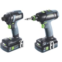 Festool 577245 18V 2 x 4.0Ah Li-Ion Airstream Li-High Power Brushless Cordless Twin Pack