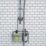 Croydex  1-Tier Hook-Over Shower Caddy Chrome