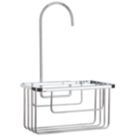 Croydex  1-Tier Hook-Over Shower Caddy Chrome