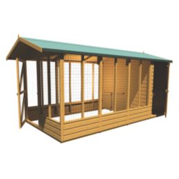 Shire  13' 6" x 6' 6" (Nominal) Apex Shiplap T&G Timber Dog Kennel