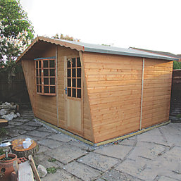 Shire Goodwood 10' x 10' (Nominal) Apex Shiplap T&G Timber Summerhouse with Assembly