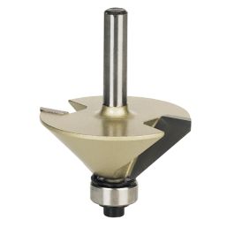 45 chamfer outlet router bit