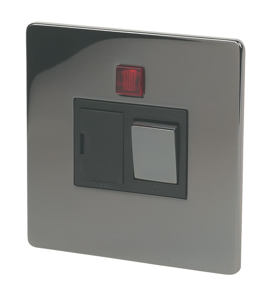 LAP  13A Switched Fused Spur with Neon Black Nickel with Black Inserts