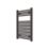 Refurb Flomasta 800mm x 500mm 1239BTU Black Flat  Towel Radiator