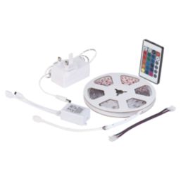 4lite LiteGlo Indoor & Outdoor 5m LED RGB COB Strip Light Kit 8W 400lm