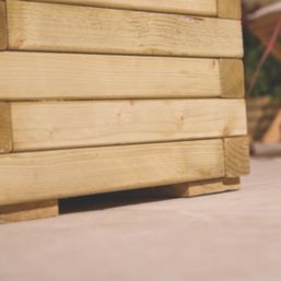 Rowlinson  Square Planter Natural 40cm x 40cm x 37cm