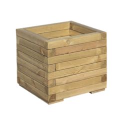 Rowlinson  Square Planter Natural 40cm x 40cm x 37cm