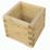 Rowlinson  Square Planter Natural 40cm x 40cm x 37cm
