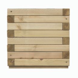 Rowlinson  Square Planter Natural 40cm x 40cm x 37cm