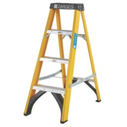 Zarges Fibreglass 1.05m 4 Step Swingback A Frame Step Ladder