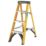 Zarges Fibreglass 1.05m 4 Step Swingback A Frame Step Ladder