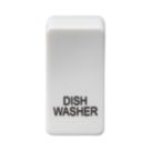 Knightsbridge 'DISHWASHER' Switch Cover White