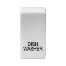 Knightsbridge 'DISHWASHER' Switch Cover White
