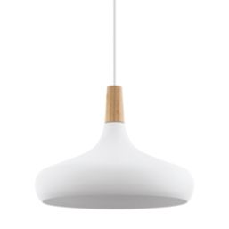 Eglo Sabinar Large Shade Pendant Light White
