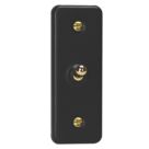 Varilight  10A 1-Gang 2-Way Light Switch  Matt Black