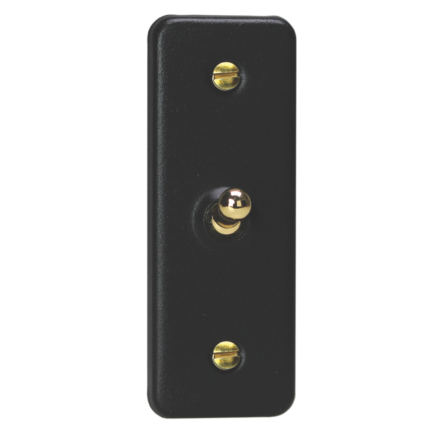 Varilight 10A 1-Gang 2-Way Light Switch Matt Black (409EC)