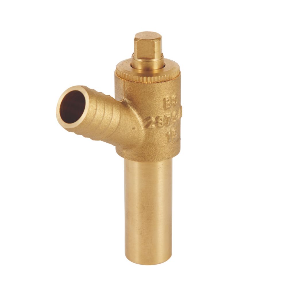 Flomasta PushFit Drain Cock 15mm Screwfix