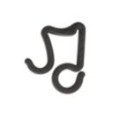 Large Gutter Hooks Black 24 Pack