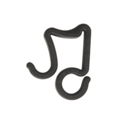 Large Gutter Hooks Black 24 Pack