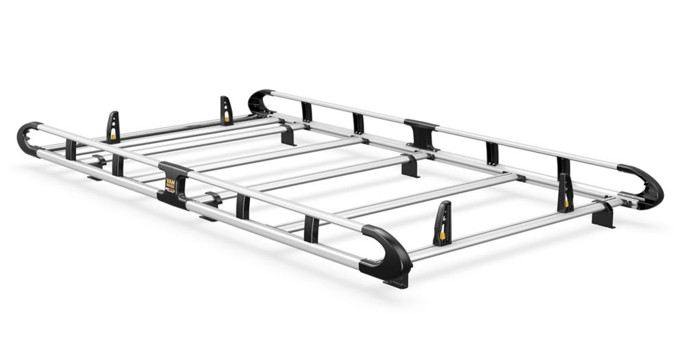 Van Guard  Renault Trafic 2014 on Roof Rack - 6-bar ULTIRack+ L2 H2 Twin Door
