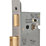 Smith & Locke 5 Lever Satin Nickel Architectural Sash Lock 65mm Case - 44mm Backset