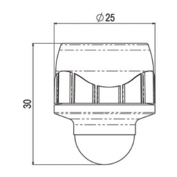 PolyPlumb Enhanced  Plastic Push-Fit Socket Ends 10mm 2 Pack