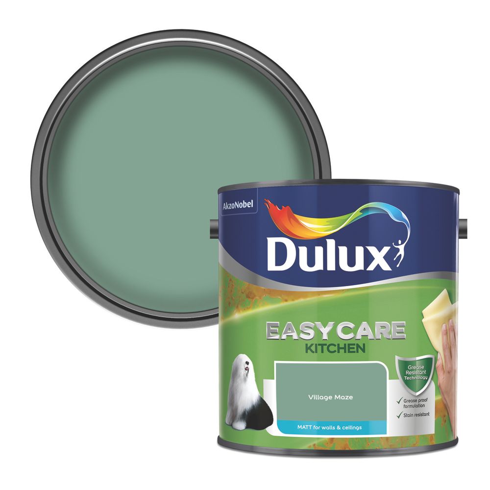 Dulux Easycare 2.5Ltr Village Maze Matt Emulsion Kitchen Paint Screwfix