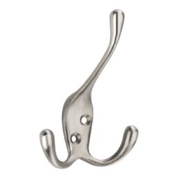 Essentials Tri-Hook Satin Nickel 100mm