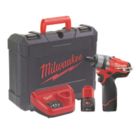 Milwaukee M12CD-202C 12V 2 x 2.0Ah Li-Ion RedLithium Brushless Cordless Screwdriver