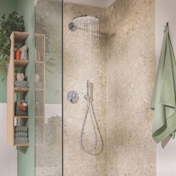 Grohe Precision SmartControl HP Rear-Fed Concealed Chrome Thermostatic Round Shower System 310
