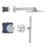 Grohe Precision SmartControl HP Rear-Fed Concealed Chrome Thermostatic Round Shower System 310