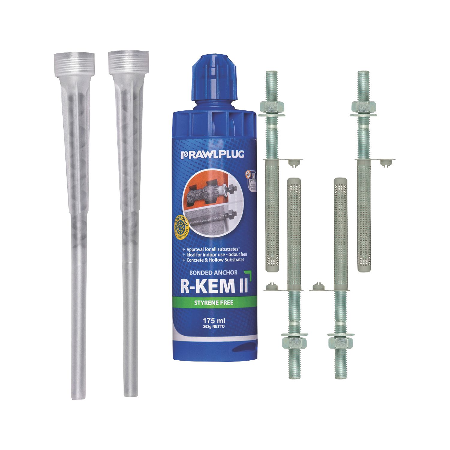 Rawlplug R-KEM11-175-KIT Styrene-Free Polyester Resin 175ml (4100R)
