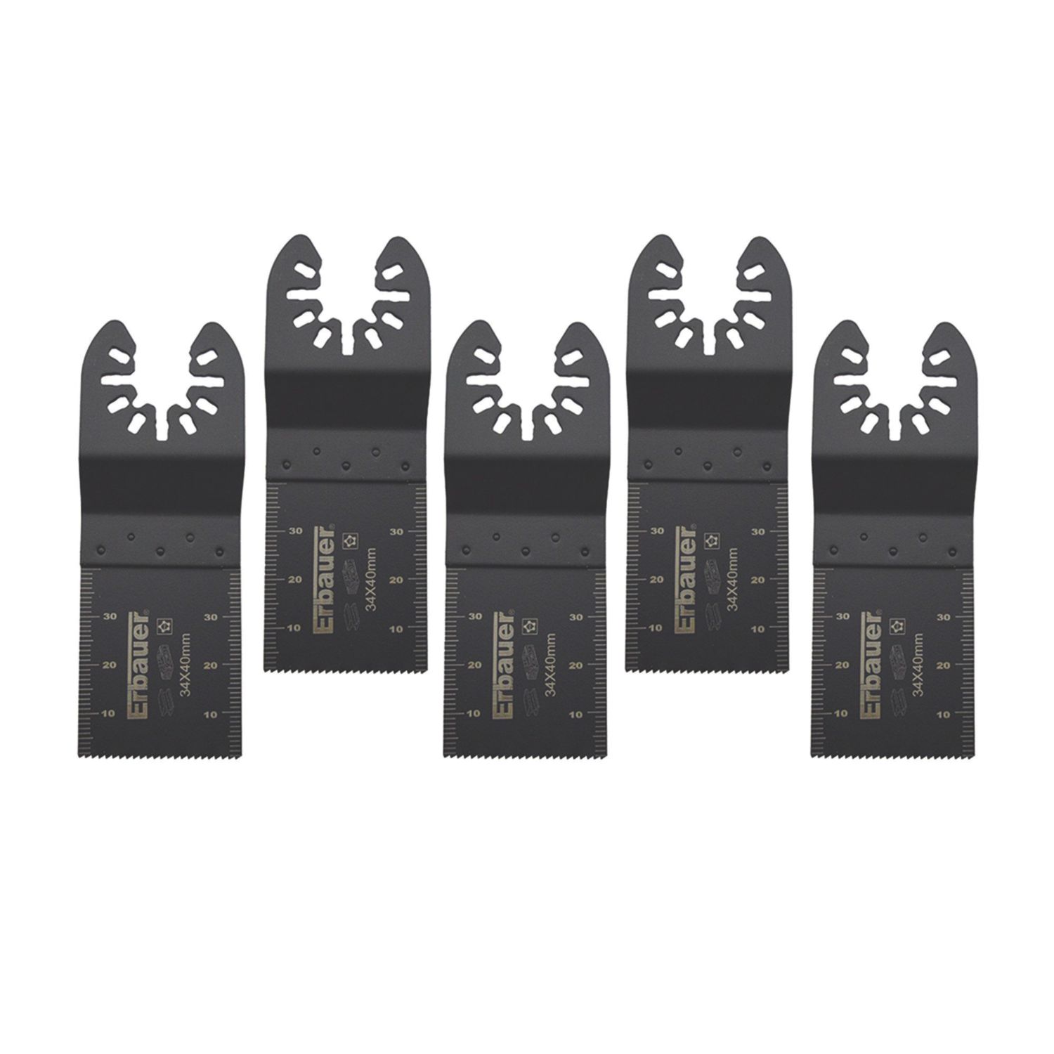 Erbauer Multi-Material Plunge Cutting Blades 34mm 5 Pack (4107P)
